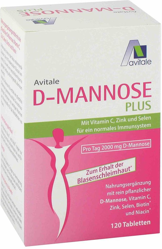 D-Mannose Plus 2000 mg Tabl.m.Vit.u.Mineralstof. 120 St Tabletten