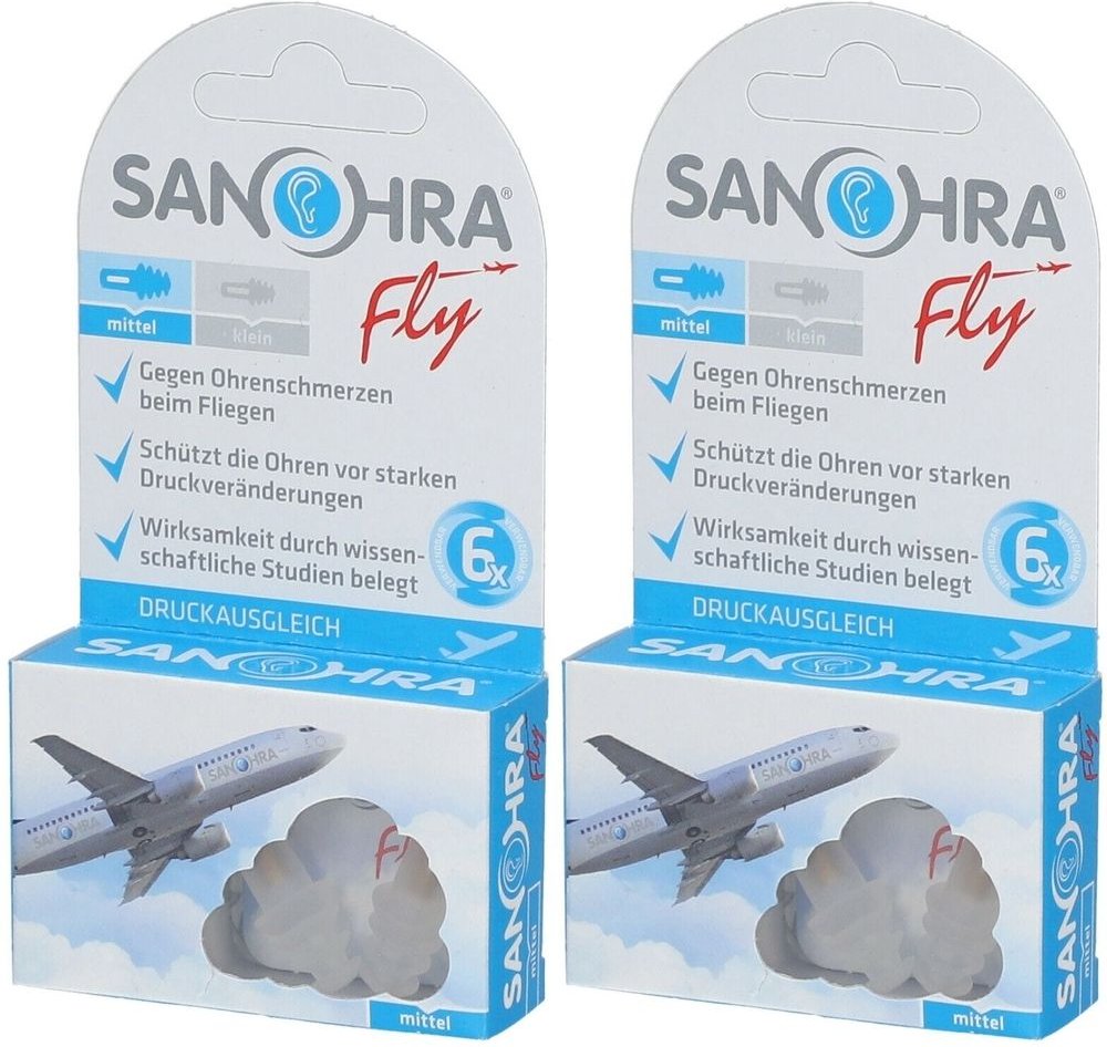 Sanohra fly Ohrenschutz f.Erwachsene 2x 2x2 St