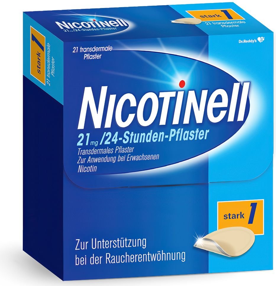 Nicotinell 21 mg/24-Stunden-Pflaster 52,5mg St Pflaster transdermal
