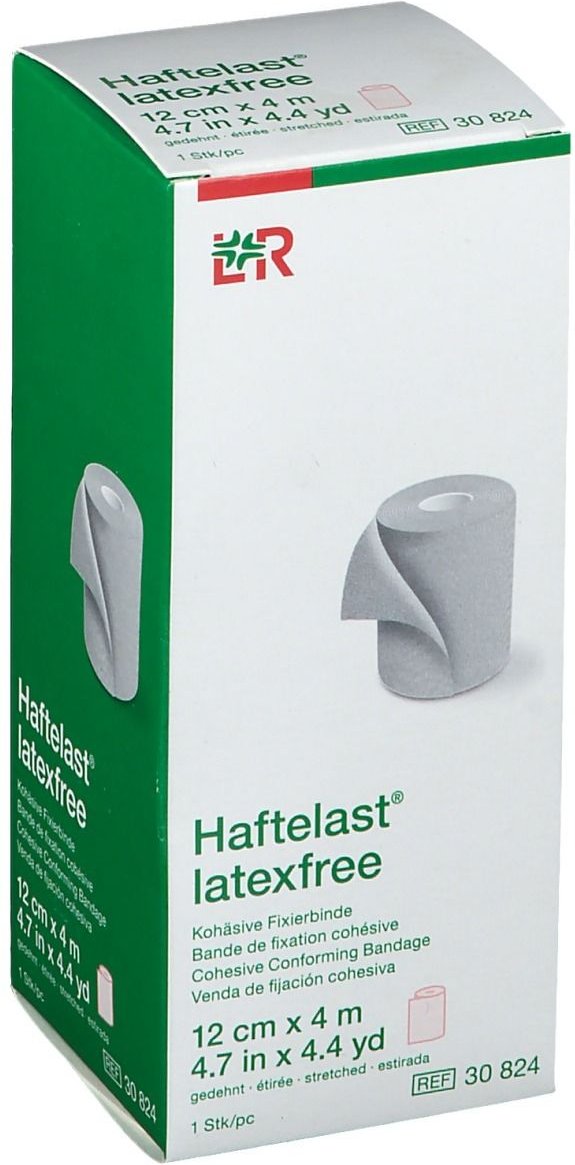 Haftelast Fixierb.kohäs.latexfrei 12 cmx4 m creme 1 St Binden