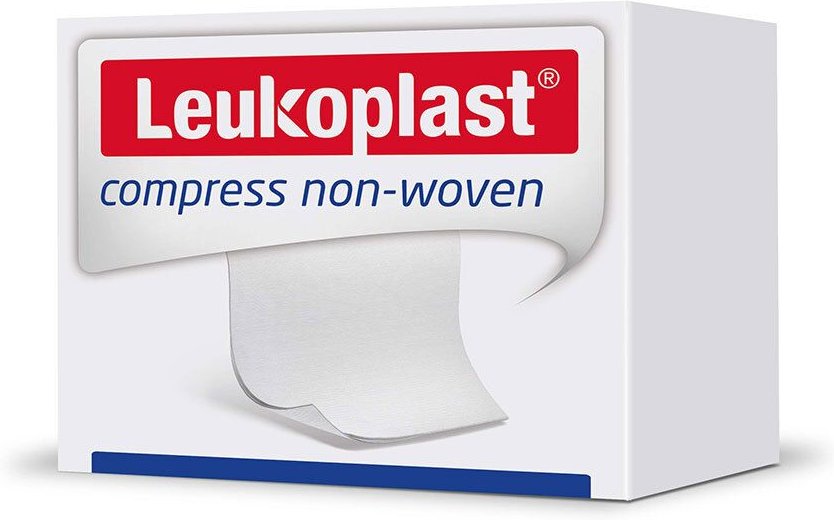 Leukoplast compress non-woven 5x5cm ste.4f 100 St Kompressen