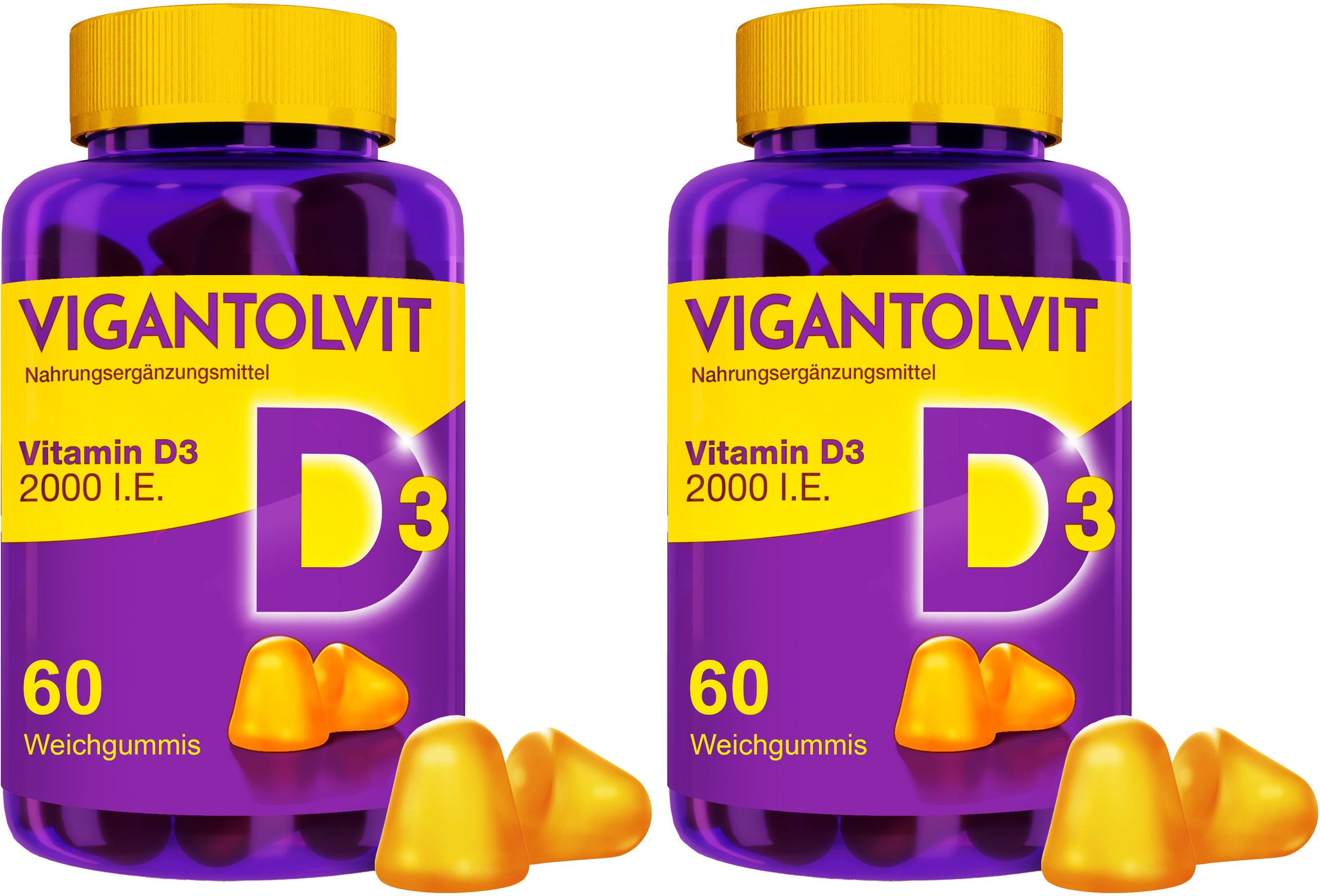 Vigantolvit 2000 I.e. Vitamin D3 Weichgummis 2x60 St Pastillen