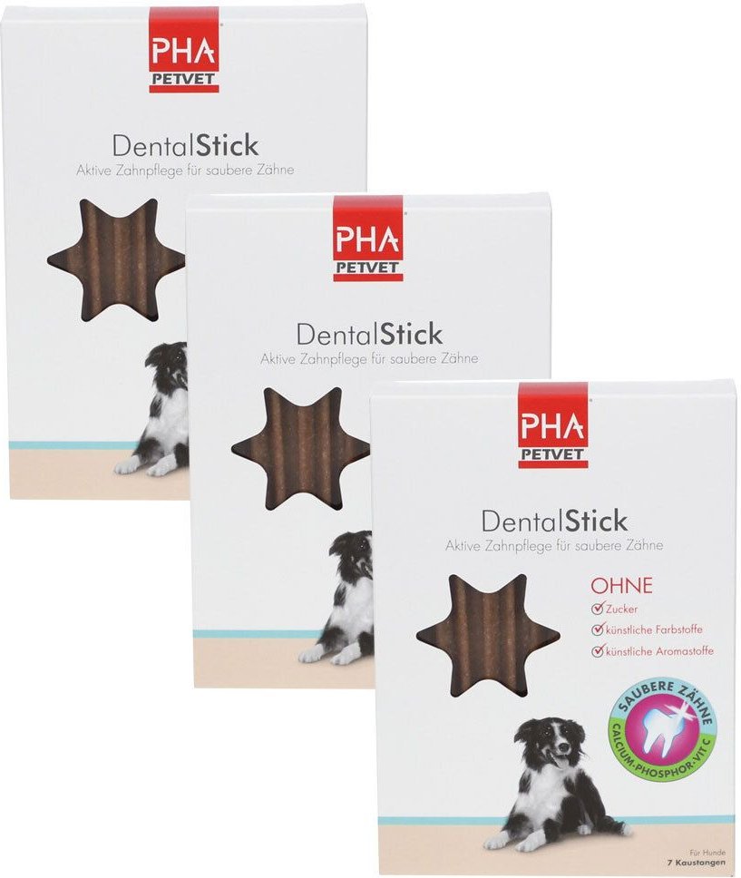 PHA DentalStick für Hunde 3er-Pack 3x7 St Stäbchen
