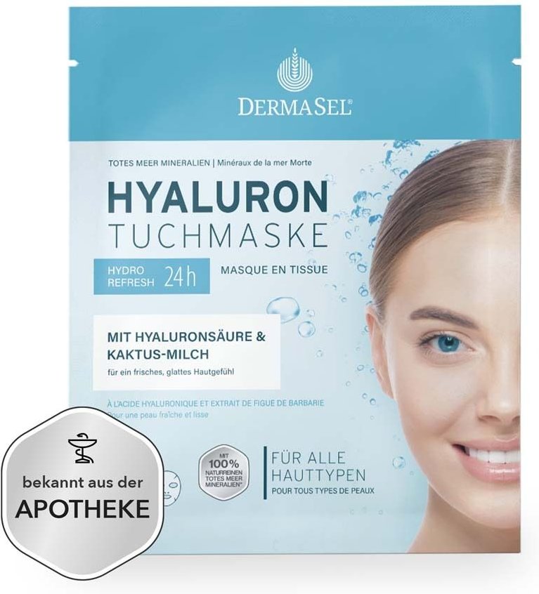 Dermasel Hyaluron Tuchmaske 1 St Gesichtsmaske