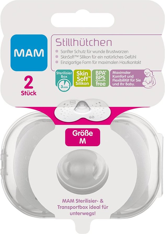 Thumbnail - MAM Stillhütchen Gr.M 2 St Brusthütchen, -hauben, -schalen