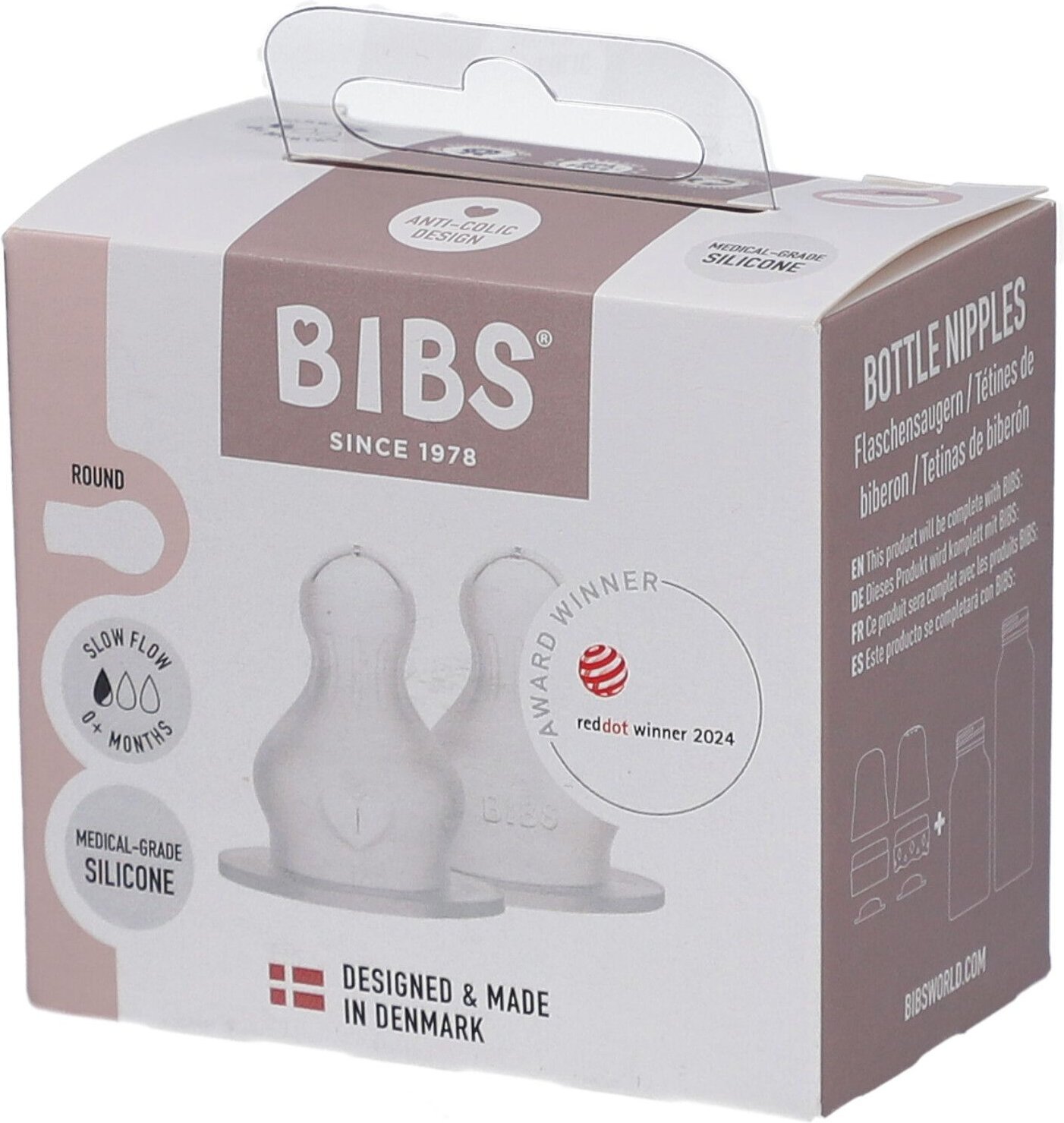 Bibs Zuigfles Spenen Siliconen Duopack Slow 2st 2 St Sauger