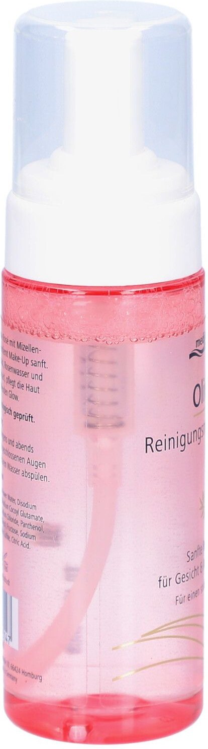 Oliven Reinigungsmousse Rose 150 ml Schaum
