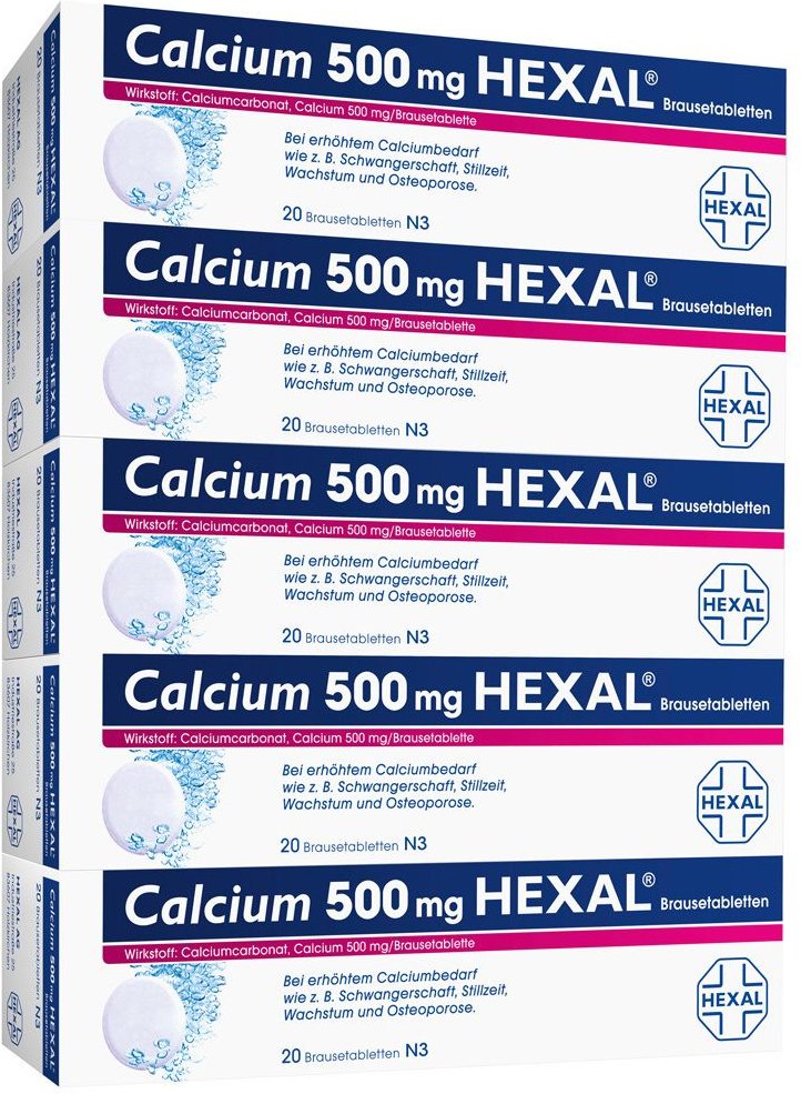 Calcium 500 Hexal Brausetabletten 100 St