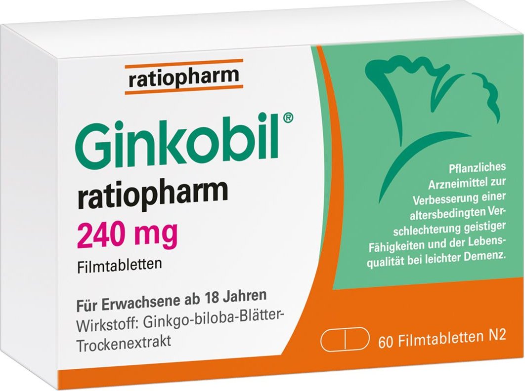 GINKOBIL-ratiopharm 240 mg Filmtabletten 60 St