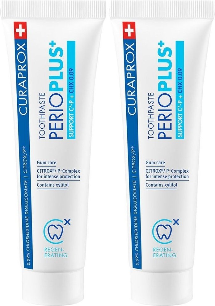 Curaprox perio Plus+ Support Zahnpasta 2x 2x75 ml