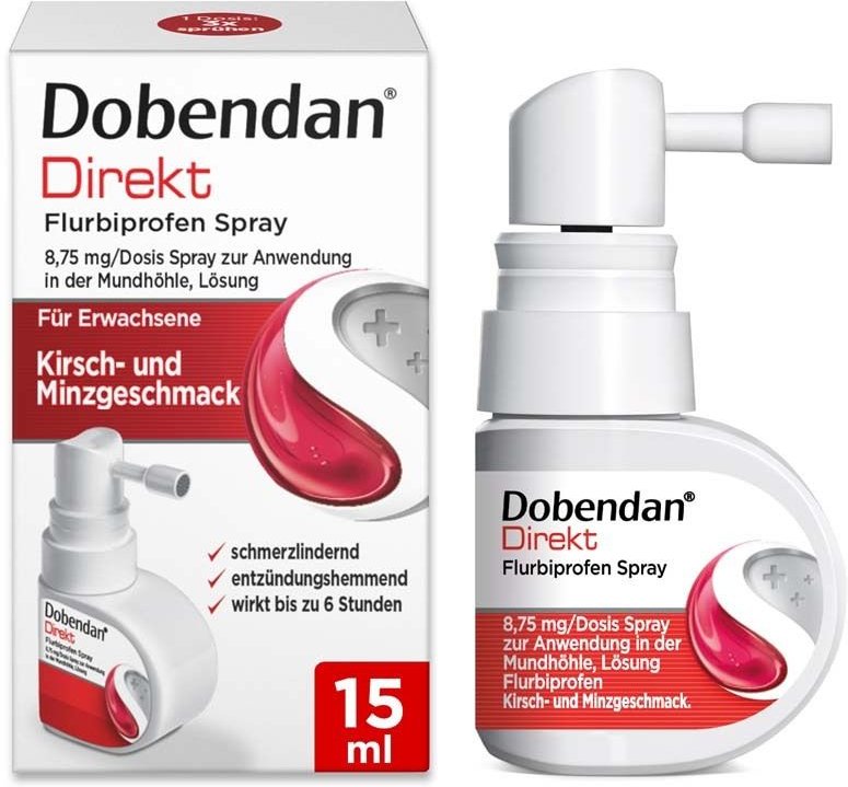 Dobendan Direkt Flurbiprofen Spray 8,75mg/Dos.Mund 15 ml