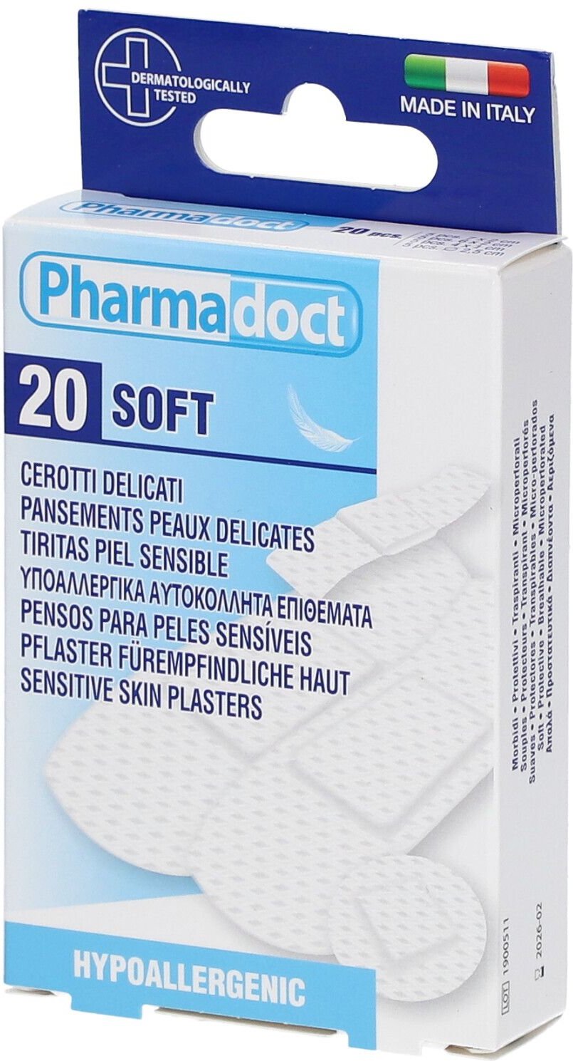 Pflaster hypoallergen 4 Größ.wasserfest weiß 20 St