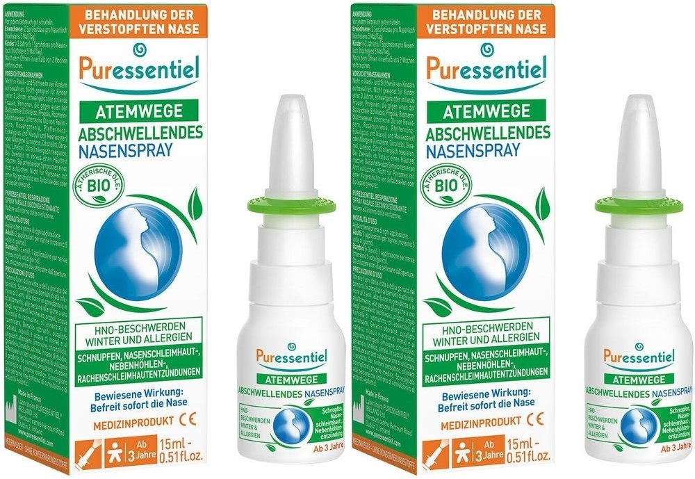 Puressentiel Atemwege abschwellendes Nasenspray 2x 2x15 ml
