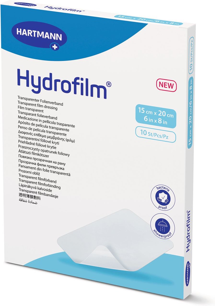 Hydrofilm transparenter Folienverband 15x20 cm 10 St Verband