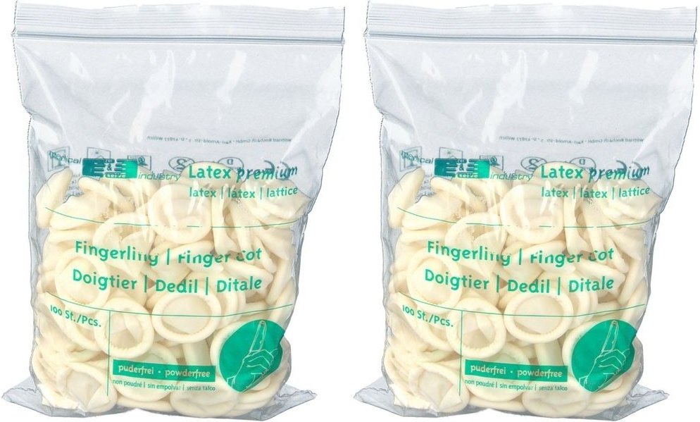 Fingerling Latex Gr.3 medium 2x 2x100 St