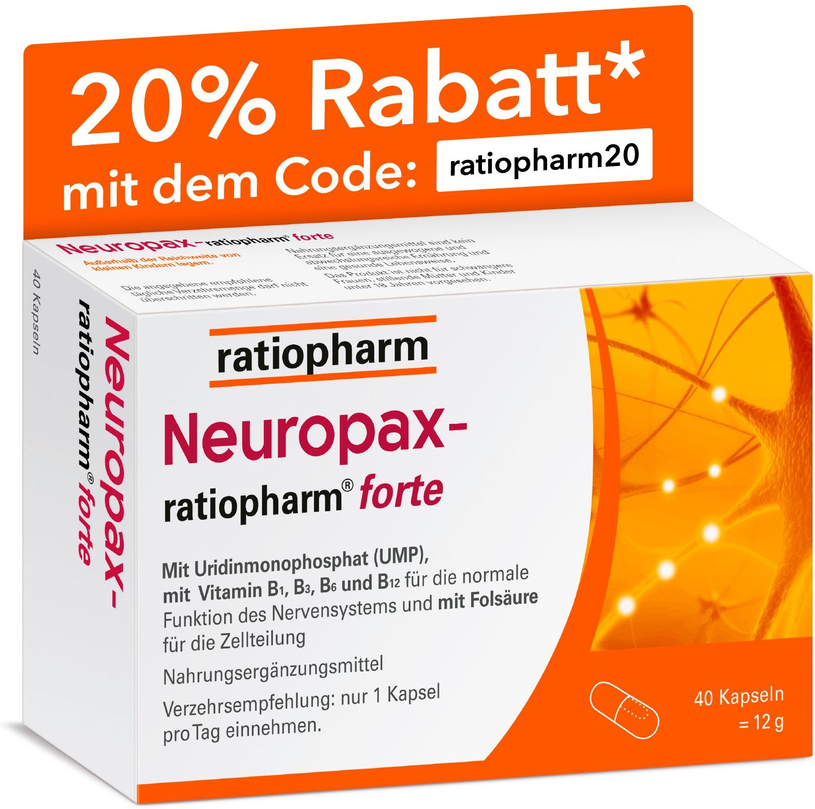 NEUROPAX-ratiopharm forte Kapseln 40 St