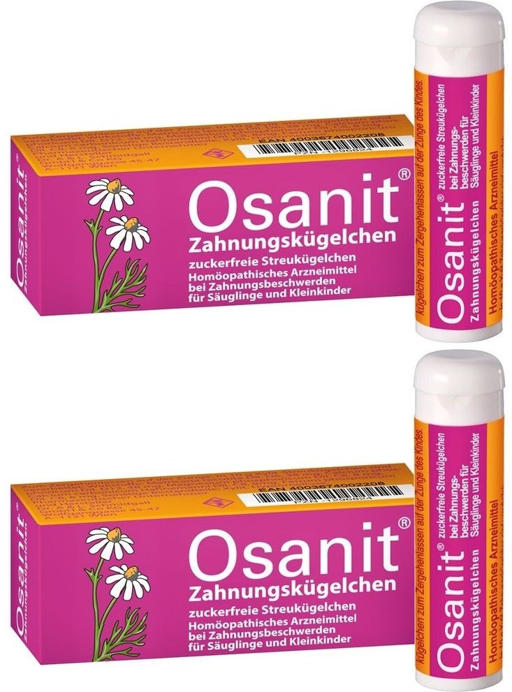 2x Osanit Globuli zuckerfrei 2x7,5 g
