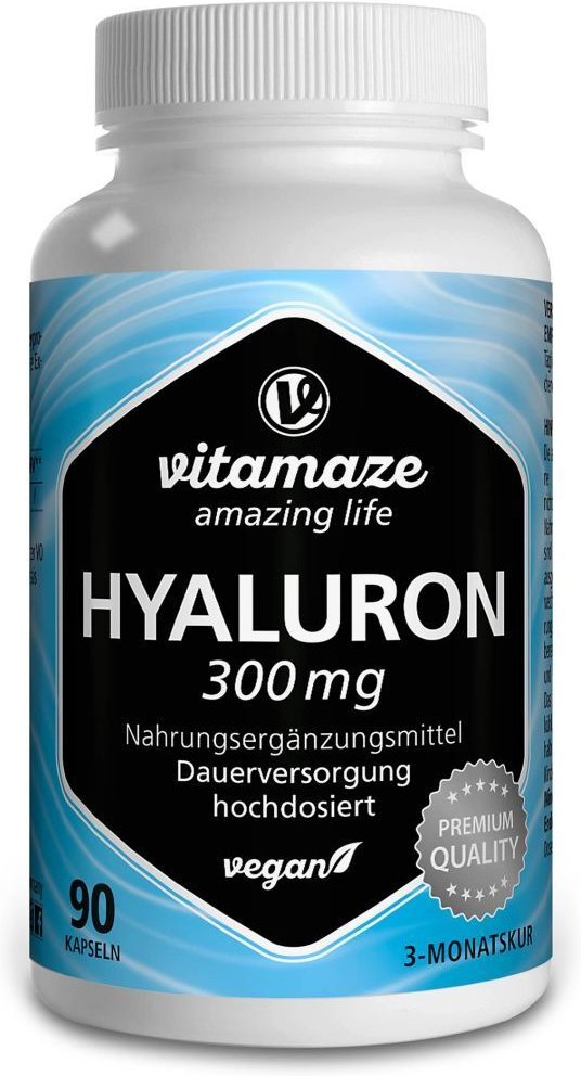 Thumbnail - Hyaluronsäure 300 mg hochdosiert vegan Kapseln