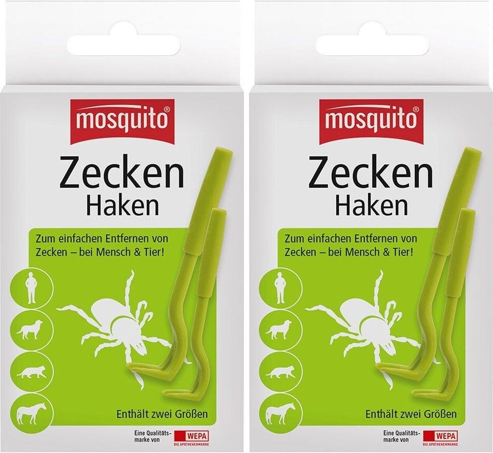 Mosquito Zecken Haken x2 2x2 St