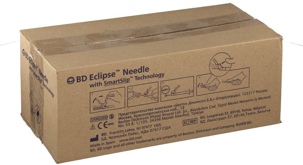 BD Eclipse Sicherheitsinjekt.Kanüle 27 G 1/2 100 St Kanüle