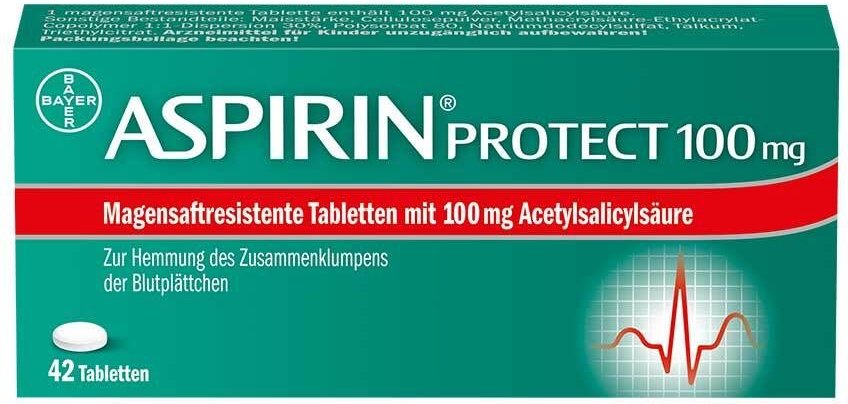 Aspirin Protect 100 mg magensaftres.Tabletten 42 St Tabletten magensaftresistent