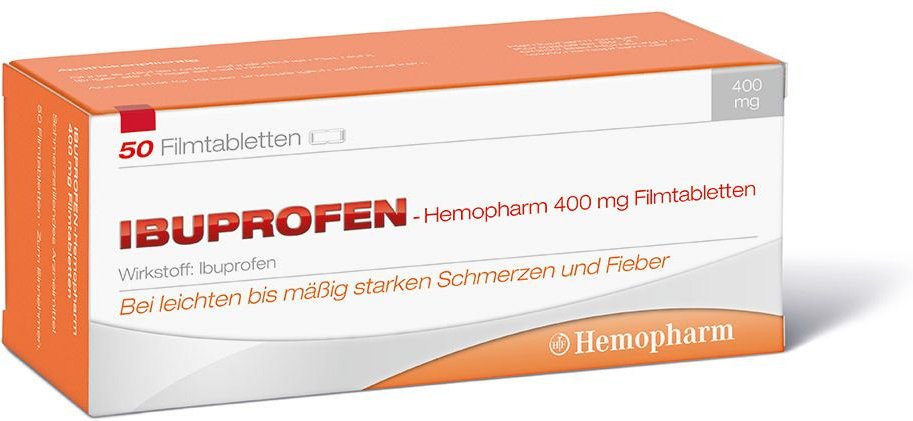 Ibuprofen Hemopharm 400 mg Filmtabletten 50 St