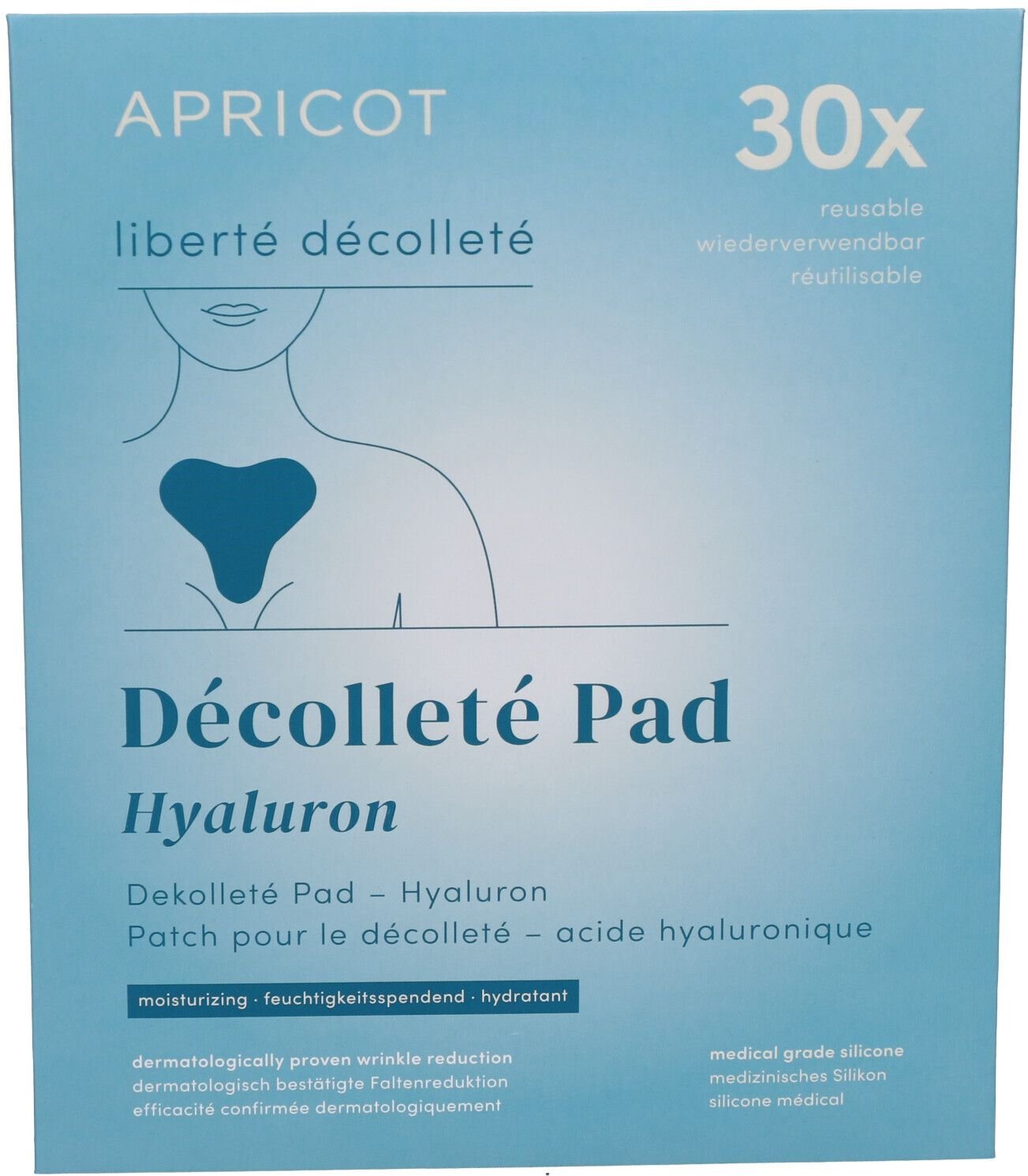 Apricot Decollete Pad Hyaluron liberte decollete 30 St Pads