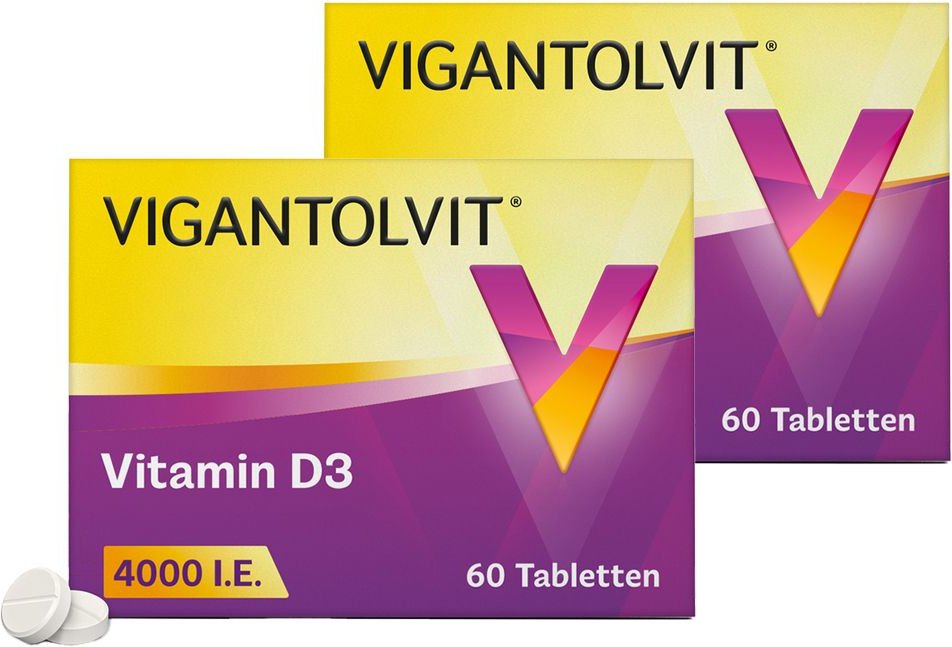 Thumbnail - Vigantolvit 4000 I.e. Vitamin D3 Tabletten 2x60 St