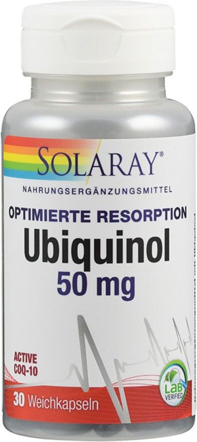 Ubiquinol Coq10 50 mg Solaray Kapseln 30 St