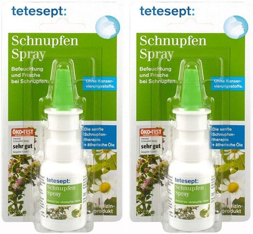 Tetesept Schnupfen Spray 2x 2x20 ml Nasenspray