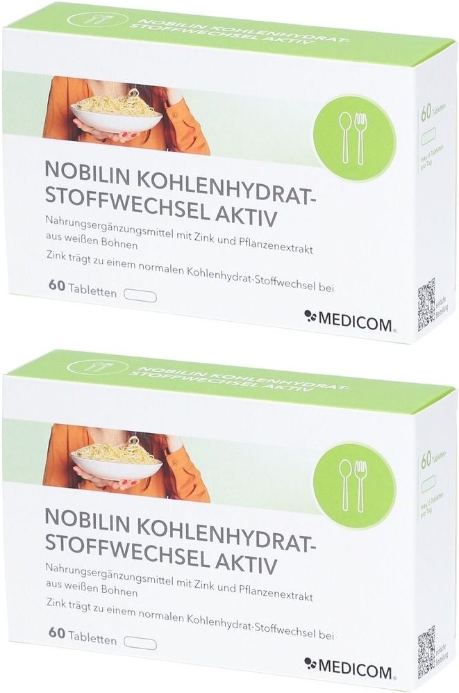 2x Nobilin Kohlenhydrat-Stoffwechsel Aktiv Tabletten 2x60 St