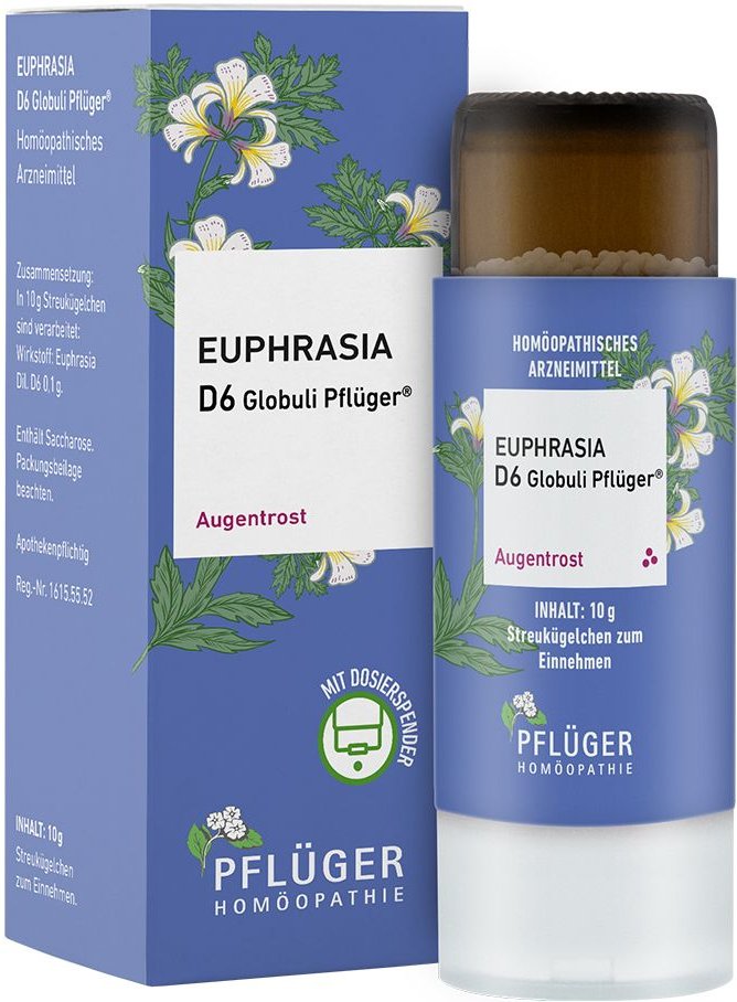 Euphrasia D 6 Globuli Pflüger Dosierspender 10 g