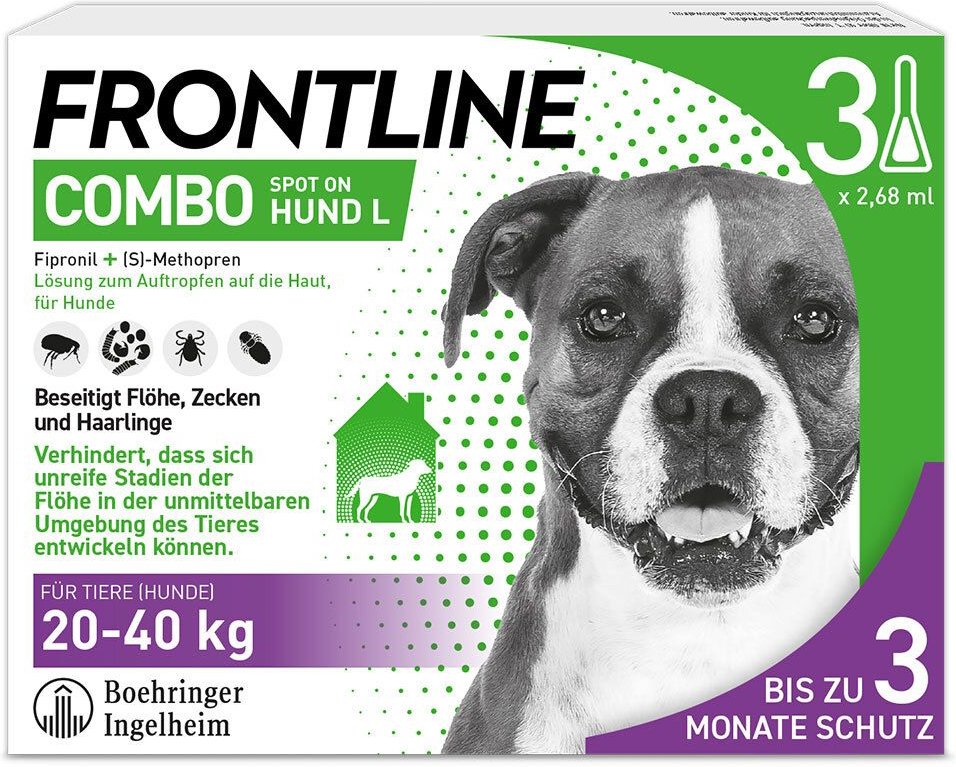 Thumbnail - Frontline Combo Spot on Hund L Lsg.z.Auft.a.Haut 3 St Einzeldosispipetten