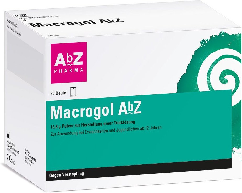Macrogol AbZ Plv.z.Her.e.Lsg.z.Einnehmen 20 St Pulver zur Herstellung einer Lösung zum Einnehmen