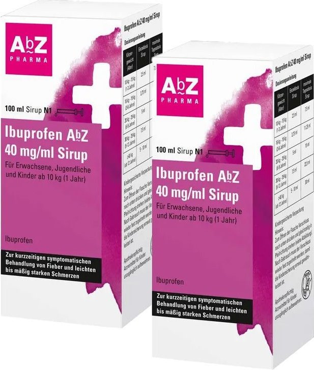 Ibuprofen ABZ 40Mg/Ml x2 2x100 ml Kautabletten