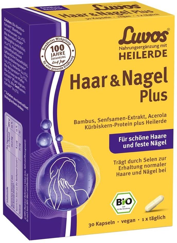 Luvos Heilerde Haar&Nagel Bio 30 St Kapseln