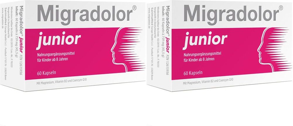 Migradolor Junior x2 2x60 St Kapseln
