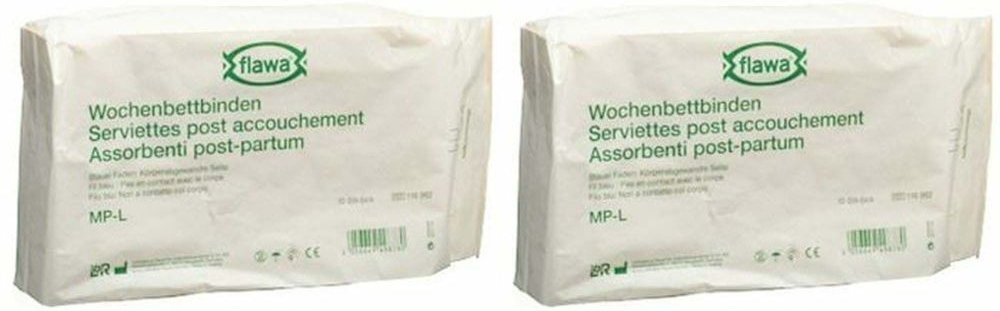 Flawa Wochenbettbinden Mp-L 10 Stk x2 2x10 St Binden