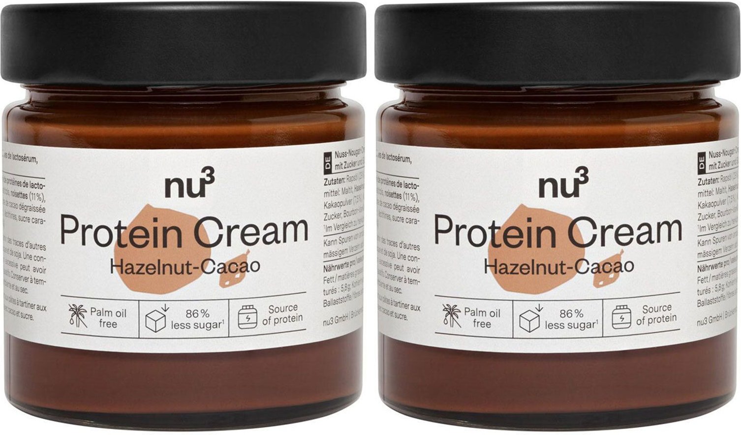 nu3 Protein Cream Hazelnut-Cacao x2 2x200 g Creme