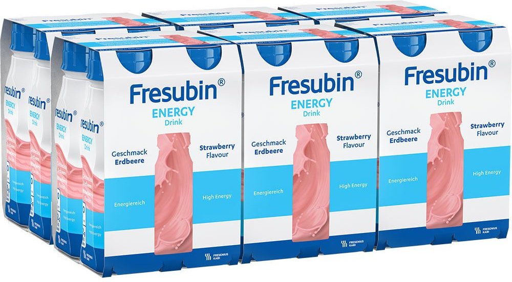 Fresubin Energy Drink Erdbeere Trinkflasche 24x200 ml Lösung