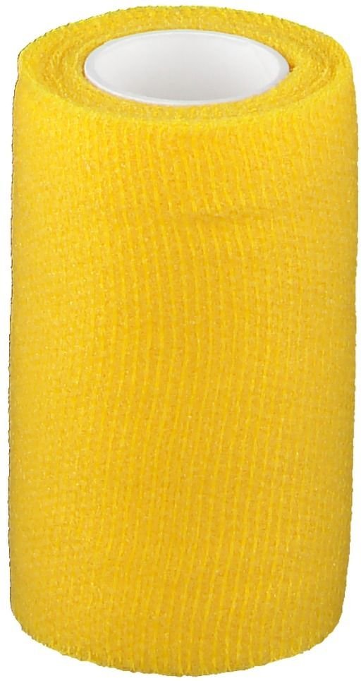 Pressotherm Kohäsive Bandage 8 cmx4 m gelb 1 St Binden