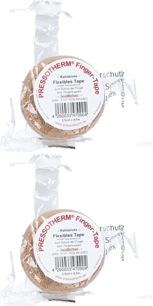 Pressotherm Finger-Tape hautfarben 2x 2x1 St Verband
