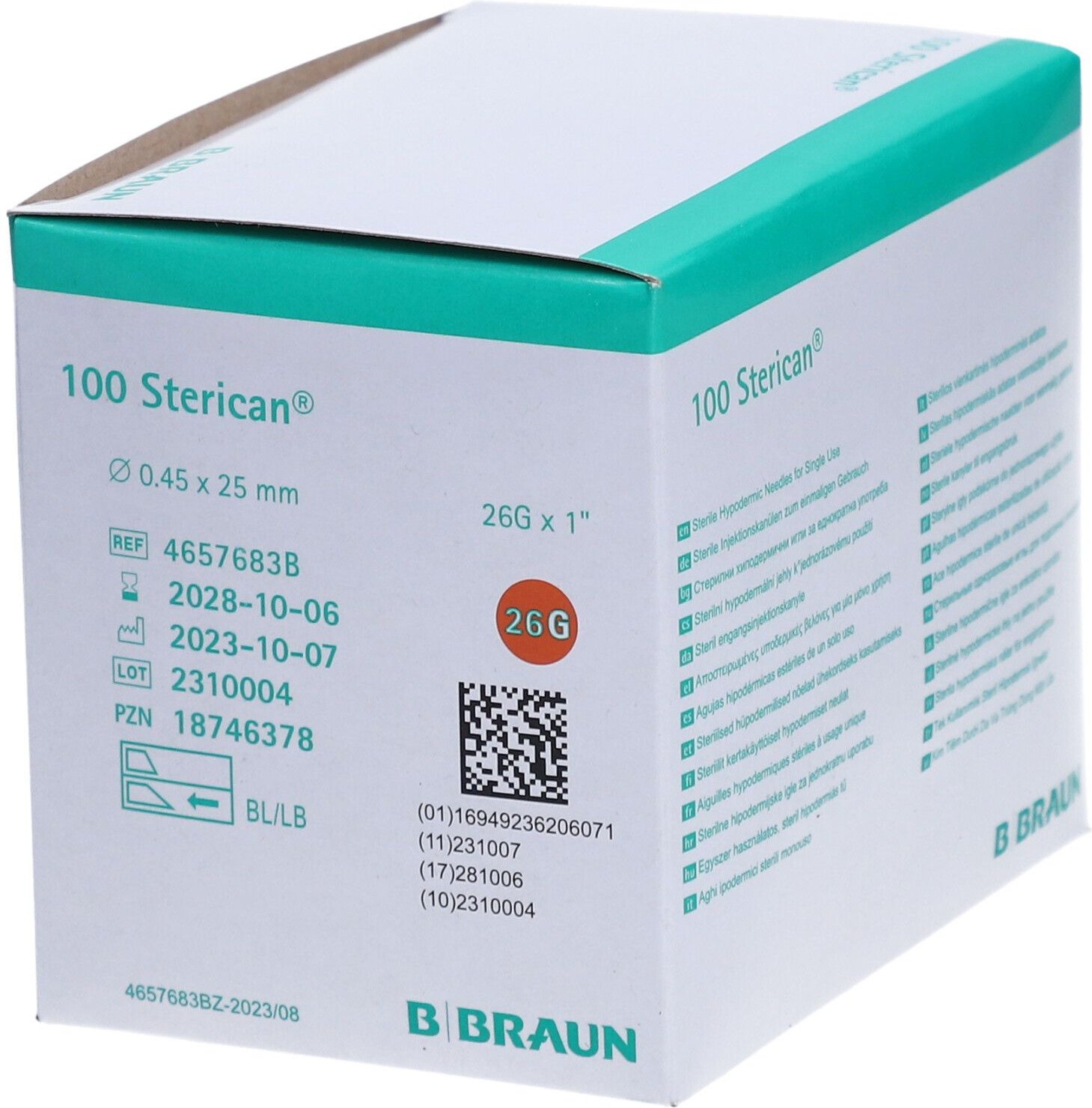 Sterican Einmalkanüle 26 G 25 mm 100 St Kanüle