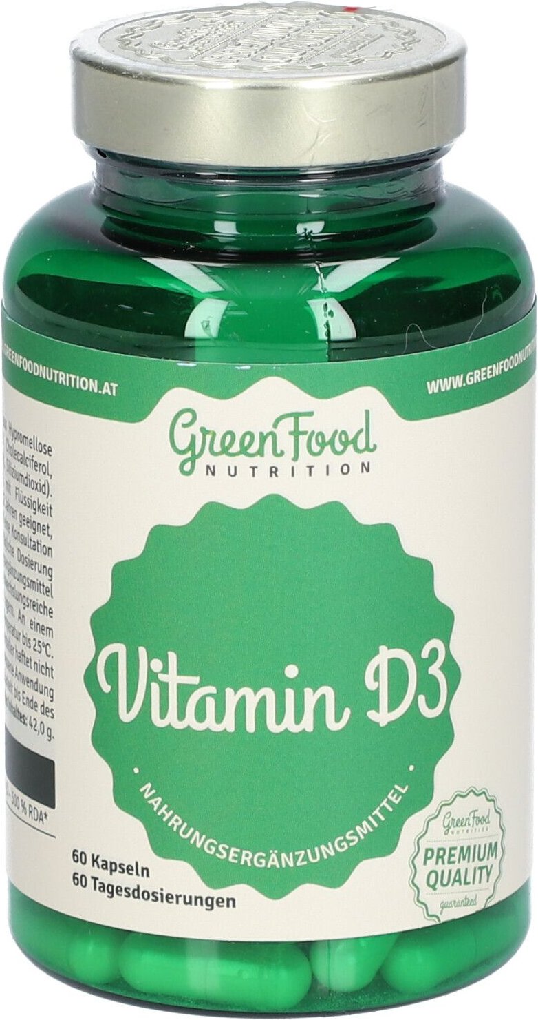 GreenFood Nutrition Vitamin D3 60cps 60 St Kapseln