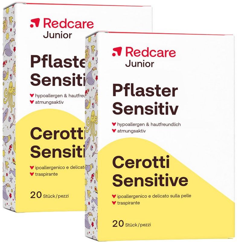 Redcare Junior Pflaster Sensitive 20 Stk. Doppelpack 2x20 St