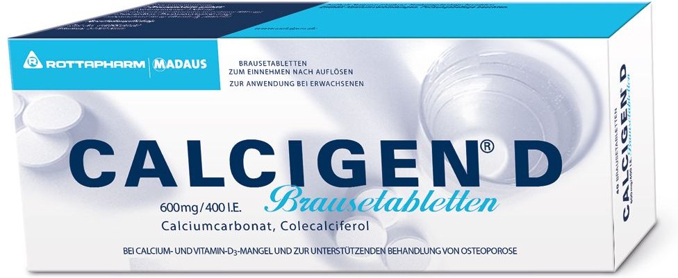 Calcigen D 600 mg / 400 I.E. Brausetabletten