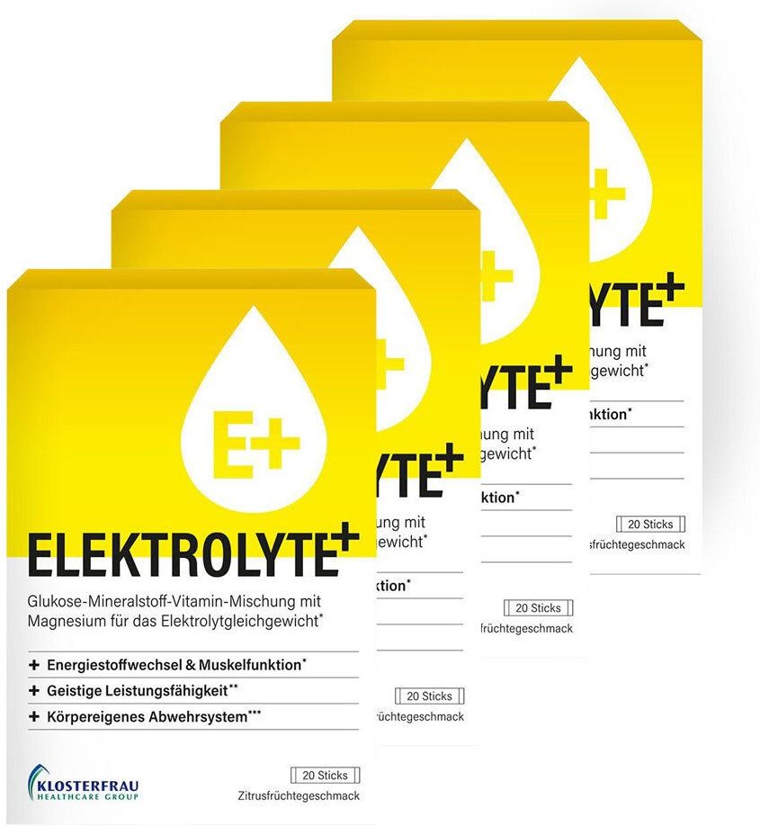 Klosterfrau Elektrolyte+ 4x20 St Granulat zur Herstellung einer Susp. zum Einnehmen