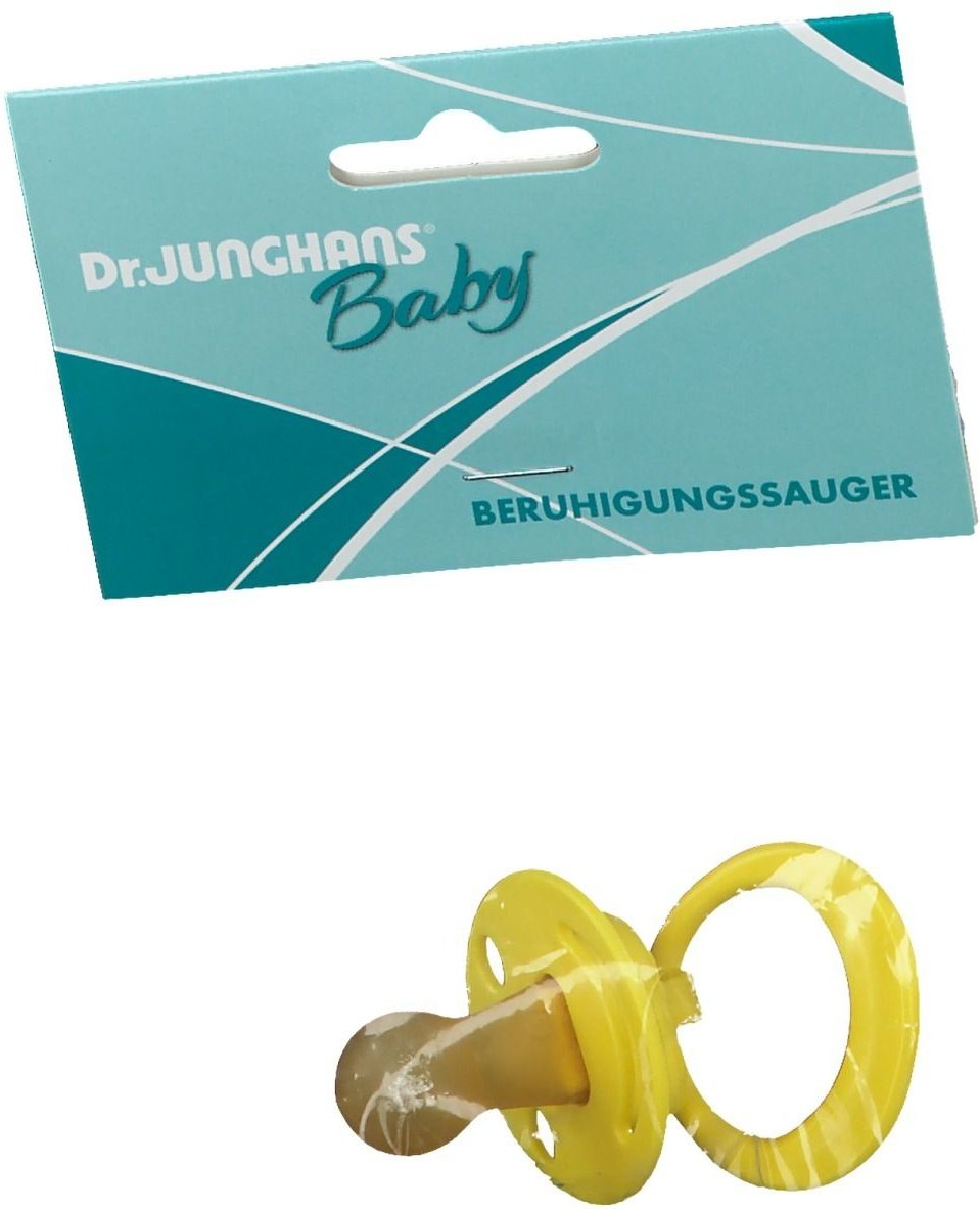 Beruhigungssauger kirschf.Lat.0-6 M.gelb 1 St Schnuller