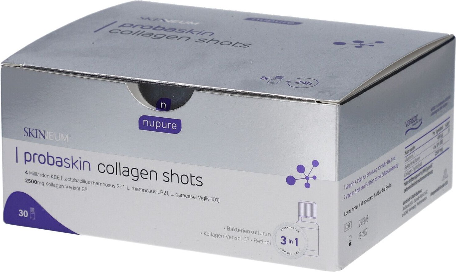 Nupure probaskin Kollagen Shot+Bakterienkulturen 30 St Trinkampullen