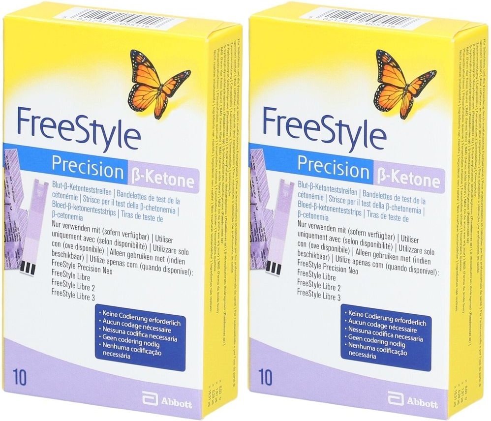 Freestyle Precision ß-Blutketon-Teststreifen 2x 2x10 St Teststreifen